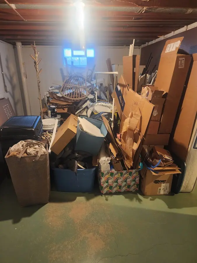 Roll-off dumpster container at job site for 4 Yard Dumpster Rental in Eagle Pass